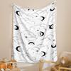Cozy Throw Blanket Warm Soft Bedspread Underwater Ocean Theme Print Couch Bed Aquatic Nature Home Decor
