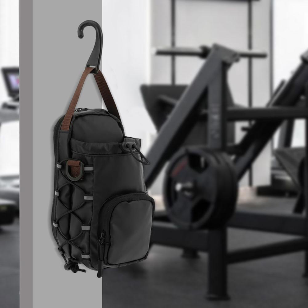 Magnetyczna torba na ramię na siłownię z uchwytem na butelkę Torba crossbody na siłownię Torba na butelkę na siłownię dla mężczyzn i kobiet Organizer na akcesoria na siłownię