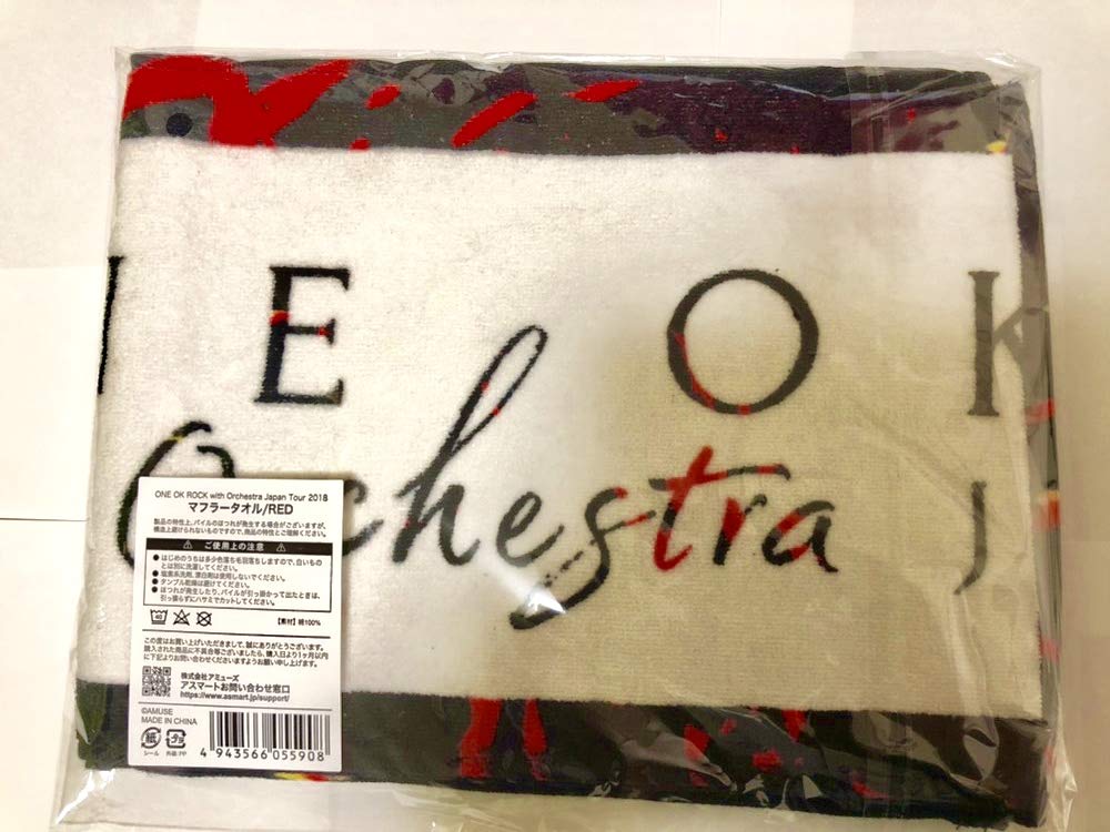 ONE OK ROCK WITH Orchestra Japan Tour 2018 Merchandise Towel Muffler Towel RED