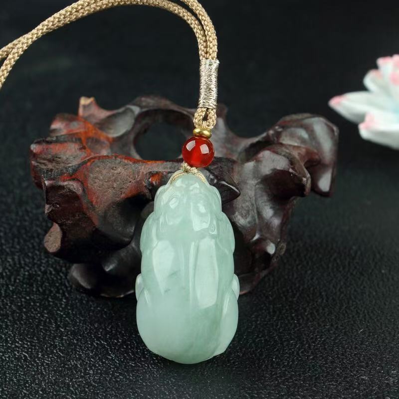 Pendant Wu Shi Brand Double-sided Hollow Ruyi Ping an Buckle Necklace