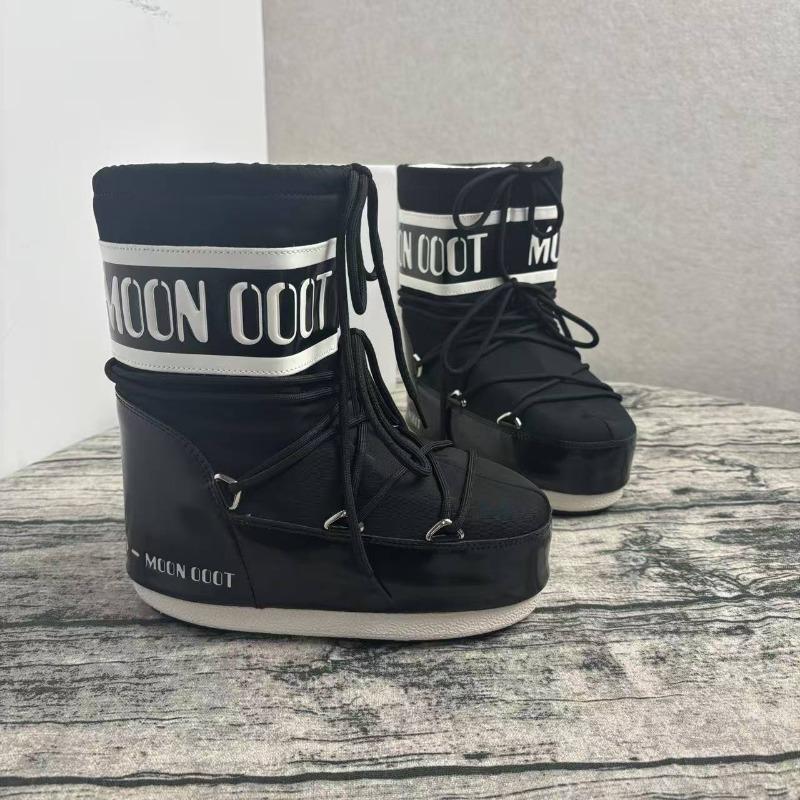 Modische Schneestiefel, Winter-High-Heel-Samt-Thermo-Ärmel-Baumwollstiefel rutschfester und verschleißfester Riemen Brot