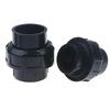 1/5 st 20/25/32/40/50 mm Svart PVC-koppling Garden Bevattningsrör Direktkopplingar Akvarium Avloppsrör Rak koppling