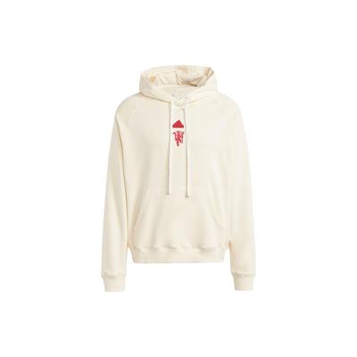 adidas Manchester United Lfstlr Hoodie Krem Beyaz Erkek Sokak Giyim IA8545