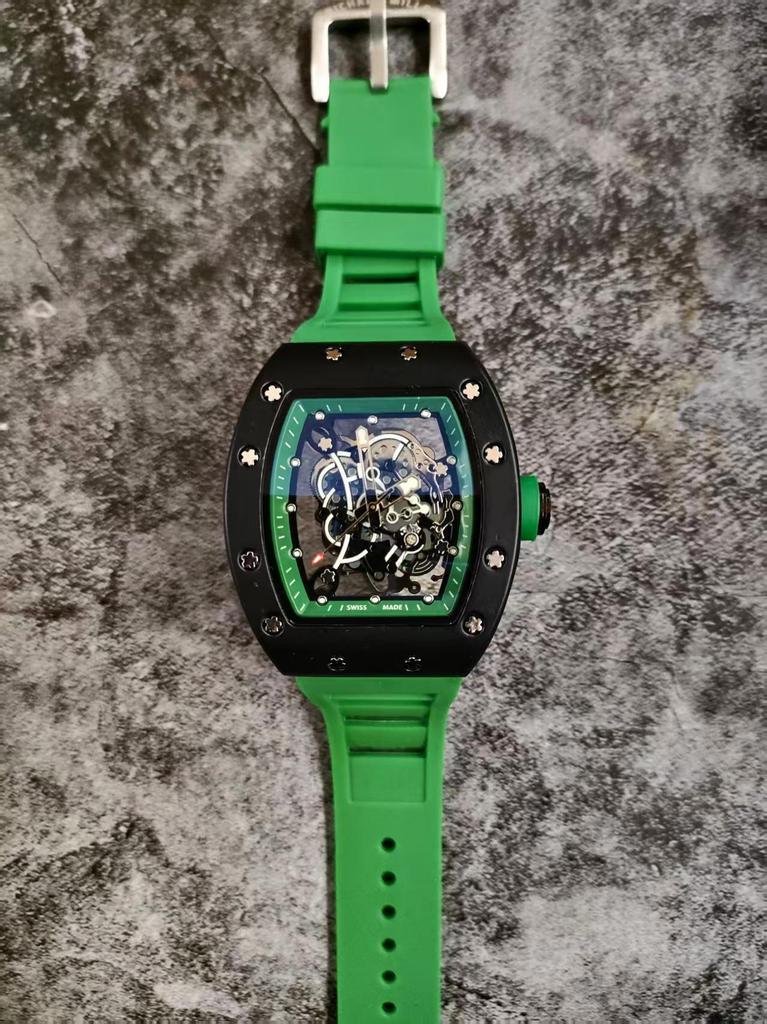 Men's Tonneau Quartz Sports Watch - Double-Sided Hollow Design