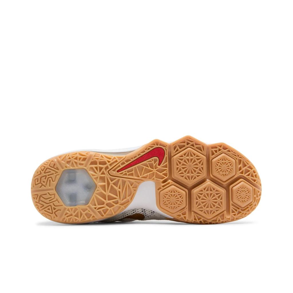 Nike LeBron 12 Low 'USA' (Unisex) White / Midnight Navy / University Red / Metallic Gold Basketball Shoes 724557 174