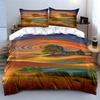 Swirling Sky, Tree, House. Bedding Sets Duvet Cover Sets Duvet Covers Pillowcases(1 * Duvet Cover 2 * Pillowcases, Without Duvet Insert)