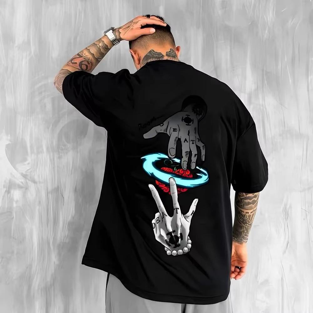 2026 New One Piece Japanese Anime Printed T-Shirt Men s and Women s Fashion Breathable Street T-Shirt Men s Tops S разноцветный
