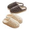 Cotton slippers autumn and winter household plush couple warm non-slip home shoes supermarket
