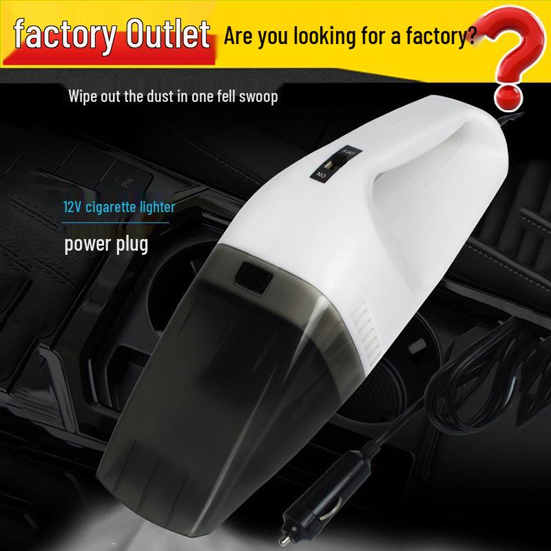 

Белый ручной автомобильный пылесос высокой мощности White Wind King 60 Вт