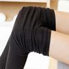 Fleece-Leggings für Damen, dicke Strümpfe, schwarzer Teint, warme Strumpfhosen