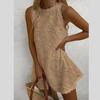 Fashion Women's Casual Fashion Solid Color Pullover Sleeveless Dress