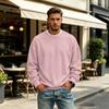 Men's Lined Crewneck Long Sleeve Sweatshirt Casual Loose Fit Pullover for Fall Winter