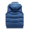 Men's Hooded Winter Vest: Thick, Loose, Casual Jacket