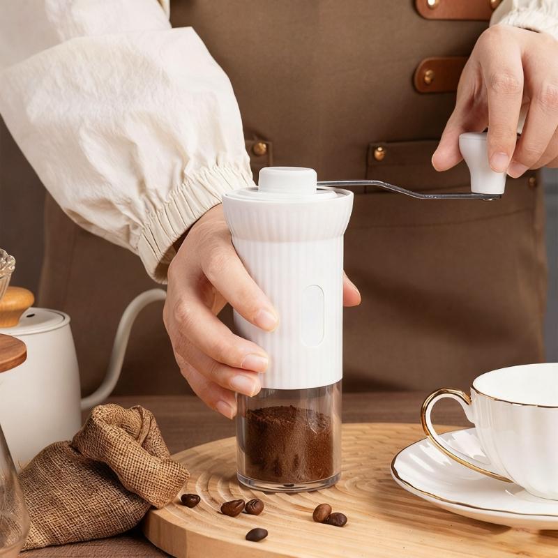 Portable Manual Coffee Grinders Compact Designs Nonrust Steel Burr Adjustable Coarseness For Travels Camping Office Use