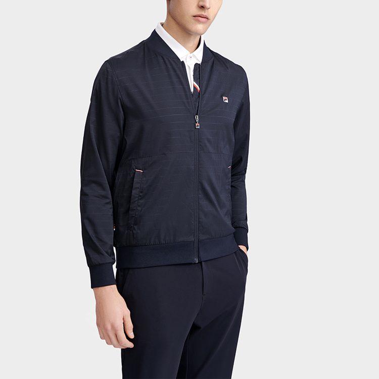 FILA Jackets Men's Legend Blue Baseball Collar Moderate Other F11M321702FNV