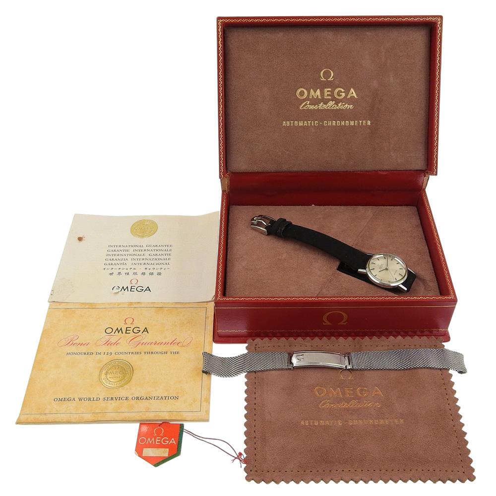 OMEGA De Ville Watches 565.005 De Ville Silver SilverDial Stainless Steel/leather Mechanical Automatic Analog display Women Used