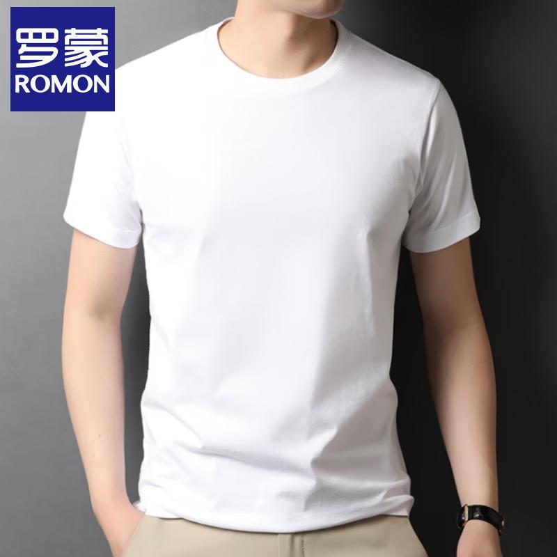 ROMON Men's Premium Cashmere Blend Round Neck Pullover Sweater