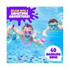 Jouets de Piscine "Pierres Précieuses de Plongée": 64 Pierres Précieuses Colorées pour la Plongée Sous-Marine avec Sac en Filet