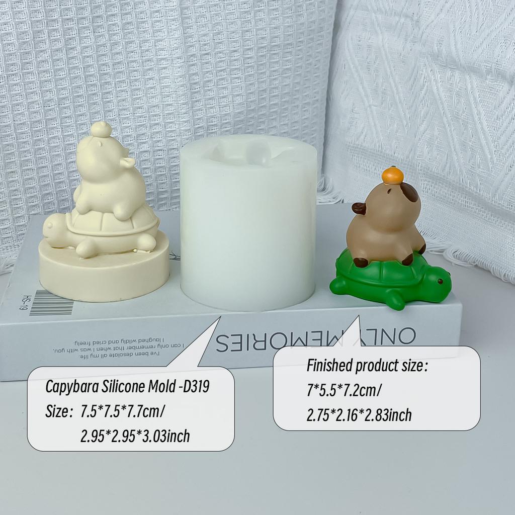 2025 NEW Cute Capybara Milk Jelly Silicone Mold Pudding Dolphin Pudding Mould Home Baking Accessories Kitchen Tool