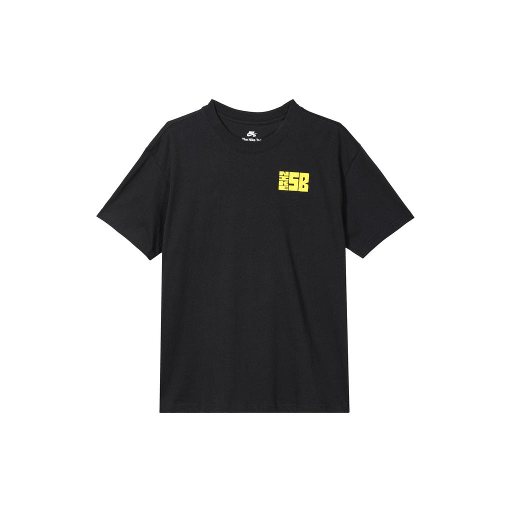 Nike Graphic Print Casual Sport Round Neck T-Shirt Men Tops Black DJ4873-010