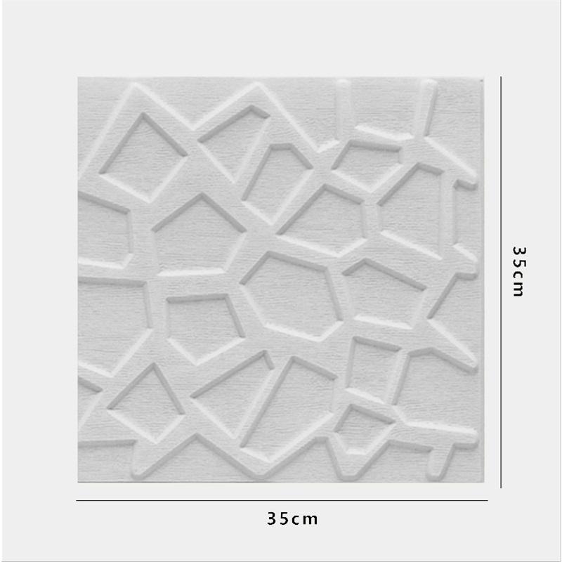 

35x35см 3D Наклейки на стену Креативные Минималистичные Самоклеящиеся Домашний Декор Для Гостиной Спальни Фоновая Стена Набор из 10 15 20 25 Декоративных элементов 10Pcs белый