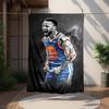 1pc Basketball, Warriors, Celebration Digital Printed Flannel Blanket, Super Soft Plush Fleece Bed Cover, Multipurpose Four Season Blanket f