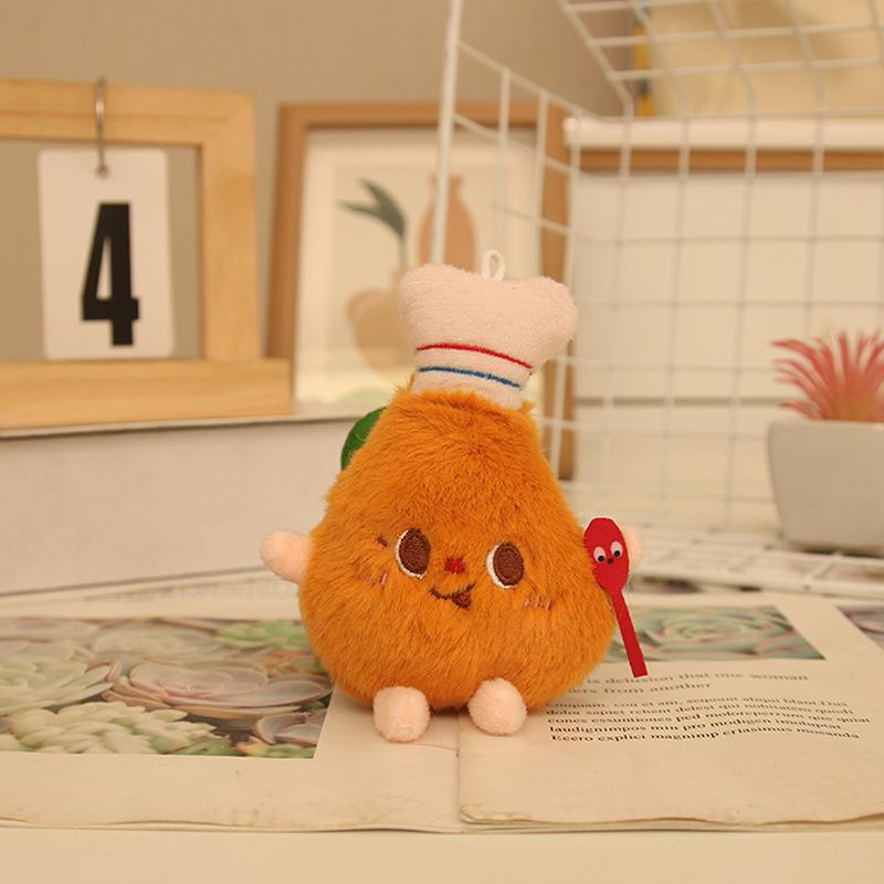 

Новый продукт милый бургер хот-дог куриное бедро плюшевый кулон маленькая кукла бутик автомат для захвата кукла школьный рюкзак кулон брелок 10cm or so [Ordinary Lanyard]