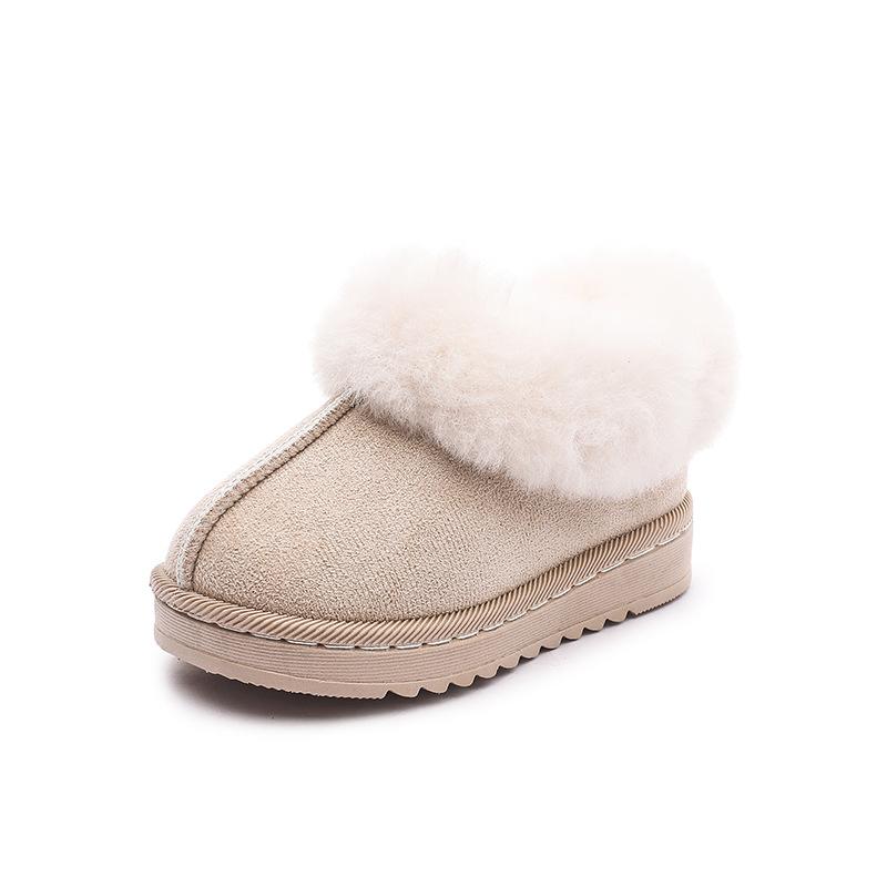 Autumn and winter new children's home wear thick-soled velvet thickened warm non-slip cotton shoes snow boots wholesale