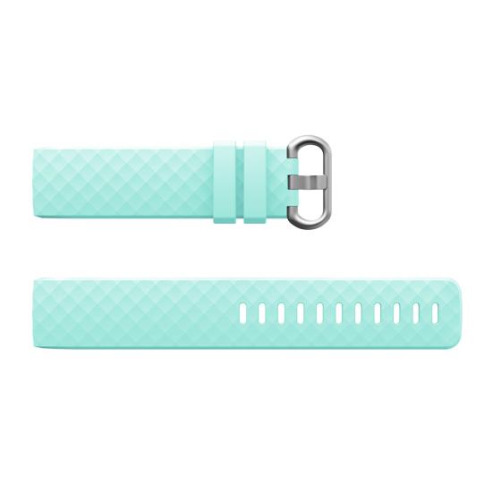 Replacement Silicone Rhombus Wrist Strap for Sport Watchband Fitbit Charge 3