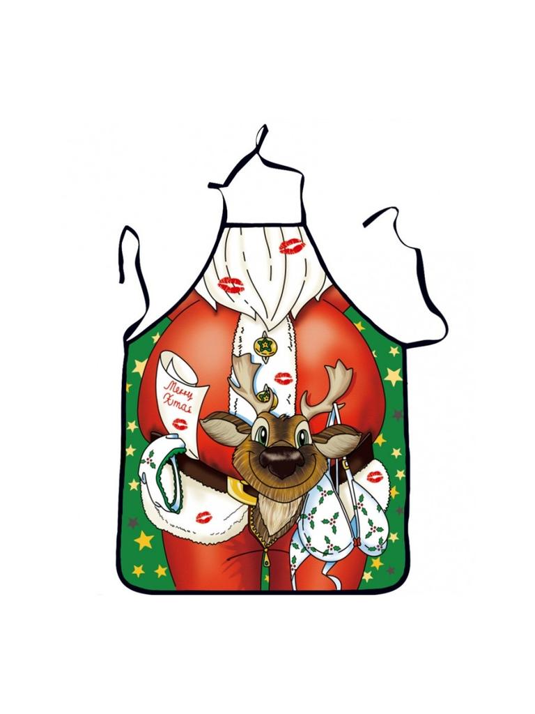Waterproof Cartoon Christmas Apron Home Cooking Party Activities Kitchen Supplie