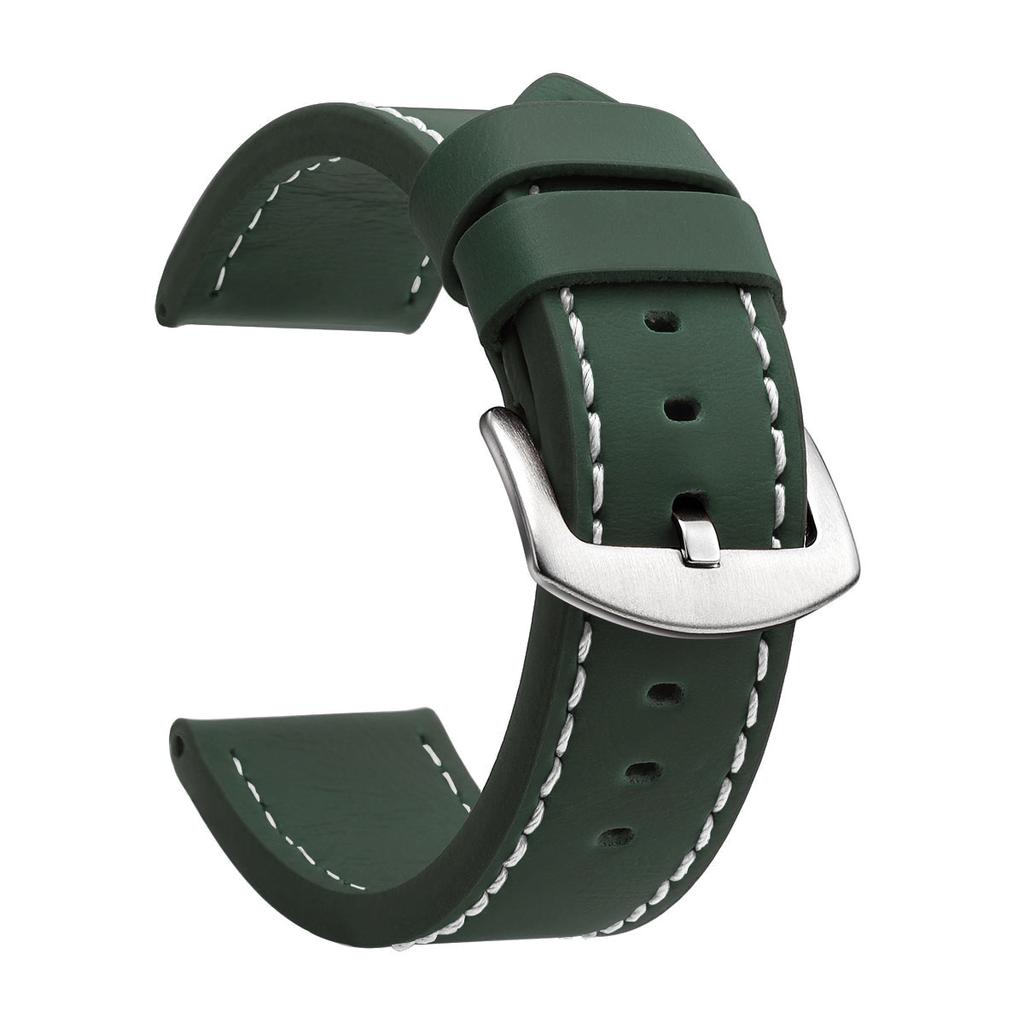 SAMCO Bracelet de Montre Sport Cuir Vintage Boucle Acier Inoxydable Accessoires de Montre 18mm 20mm 22mm 24mm