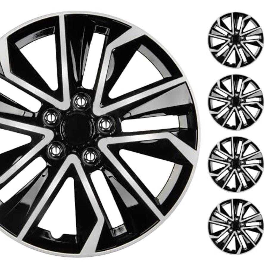16 Inch Hubcaps Set of 4 OEM Replacement Snap-On Wheel Rim Covers - Universal Fit Car Wheel Cover for Cars, Trucks, SUV, Durabl