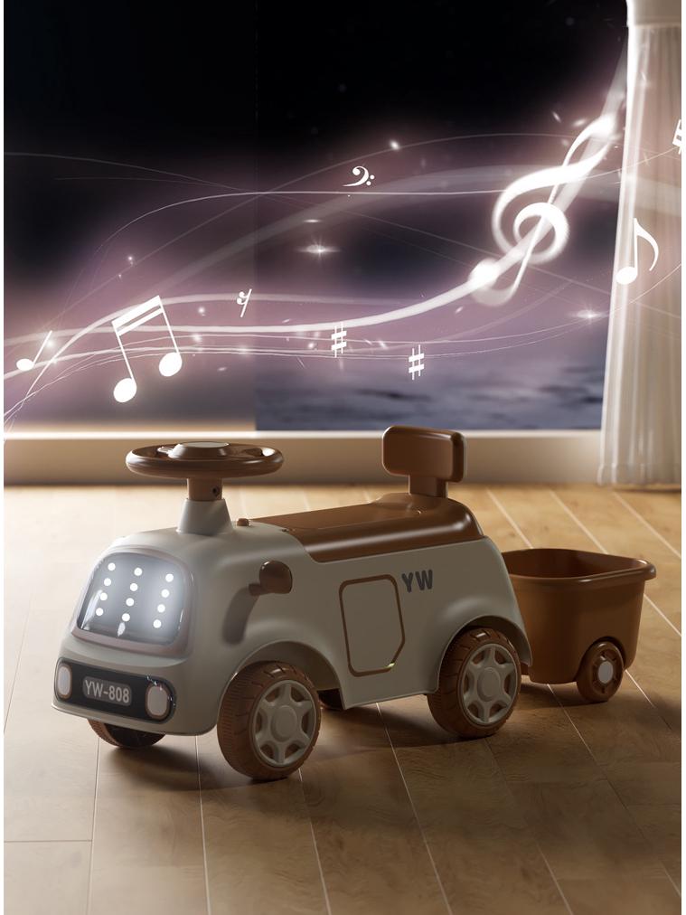 4-in-1 Toddler Scooter: Balance Bike, Walker, and Twist Car for Ages 1-3