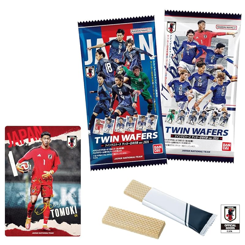 Twin Wafers Japan National Football Team ver. 2026 20-pack BOX (Candy Toy)
