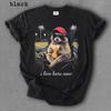 Gildan Raccoon I Live Here Now Shirt Raccoon Drinking Iced Coffee Shirt Unisex T-Shirt