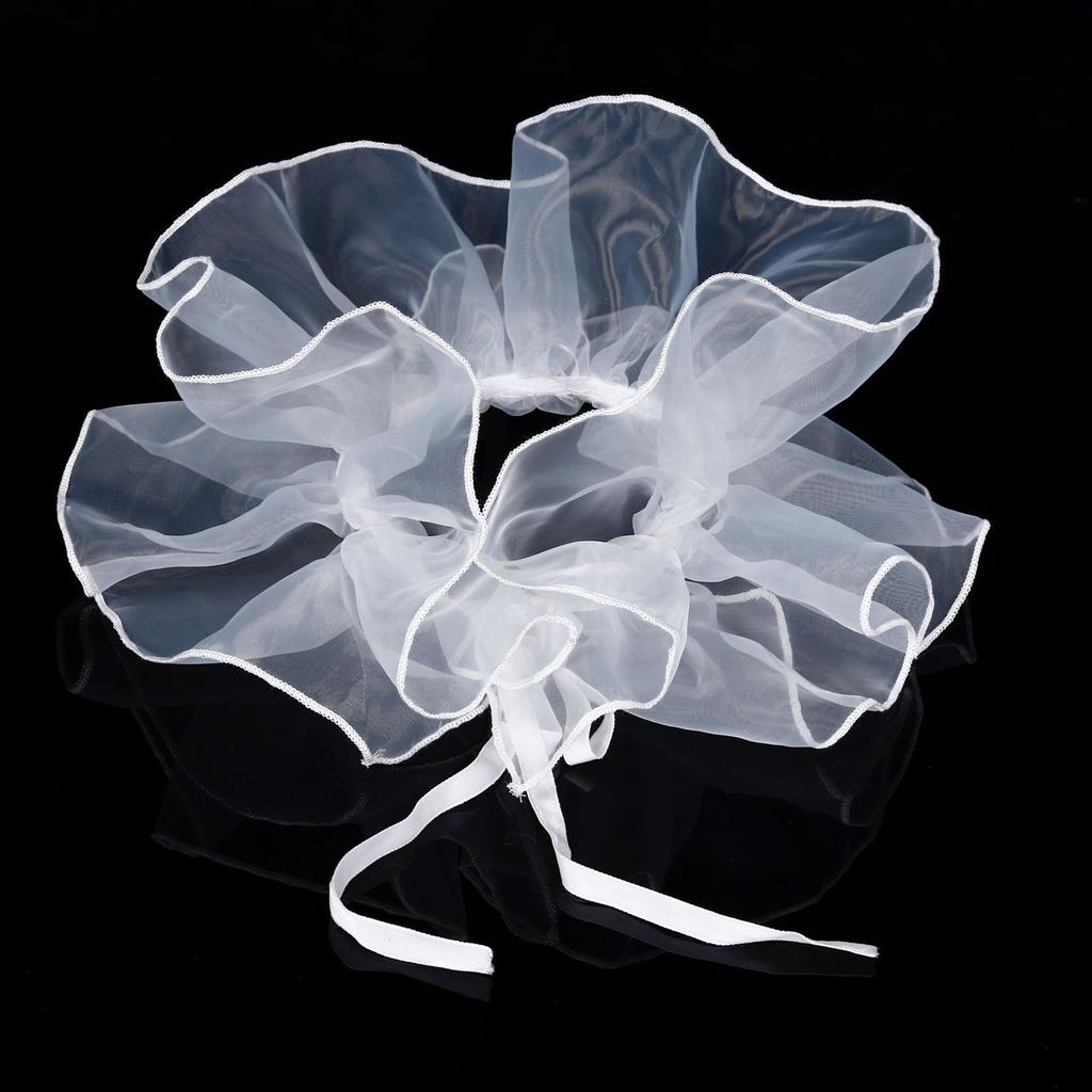 Victorian Ruffled Collar Wrist Cuffs Cosplay Girls Blouse Collar Lapel Shawl Decorative Lapel for Lady Medieval Cosplay