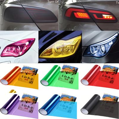 Glanz Transparent Licht Schwarz Rauch PVC Film Tönung 30 X200 cm Scheinwerfer Rücklicht Wrap Abdeckung Film Folie Aufkleber Abdeckung auto