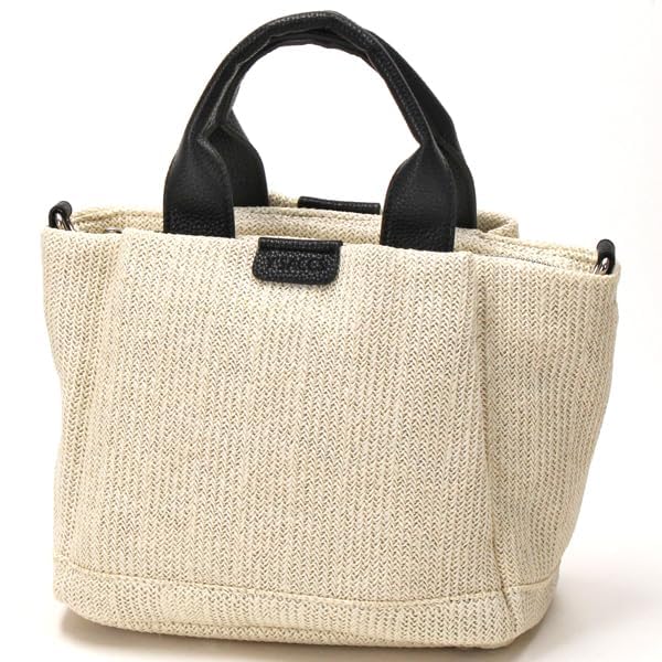 Tote Bag Natural Summer Tote S Size Black [Isaac] (10)