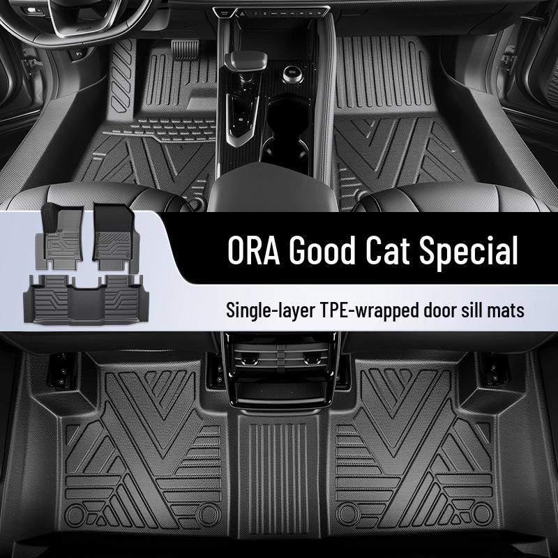 2025 Ora Good Cat TPE Autokoberce - Plně Uzavřená Dekorace Interiéru