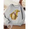 European Sizes New Fashionable Kids' Sweatshirt, Comfortable Crewneck Sweatshirt for Kids, Casual Versatile Trendy  Printed Top for Students