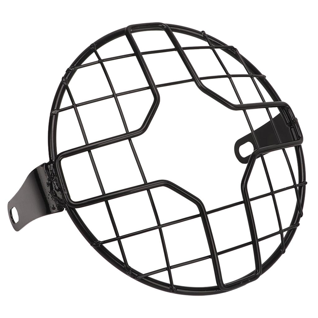 Motorcycle Headlight Guard Grill Headlight Mesh Grill Cover Universal for Motorbike with 6.5 Inch Headlights Cross