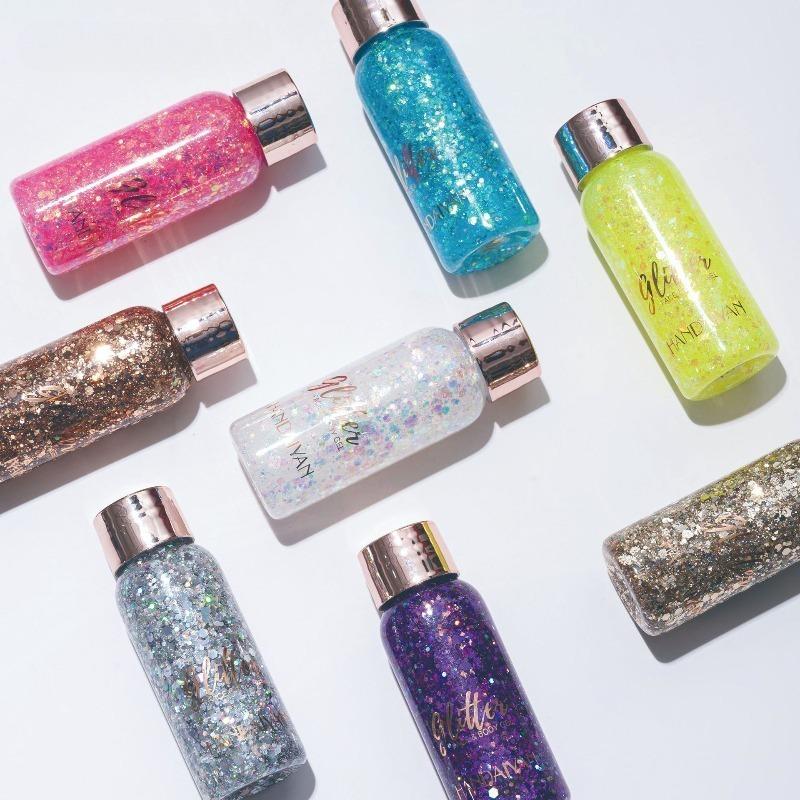Lace Eye Shadow Gel Pouch Set (3 Pieces) Mermaid Sparkle Body Lotion Liquid Eye Shadow Set