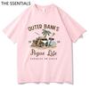 Unisex Shirt Cotton Oversize Large Size Outer Banks 3 T  /Harajuku Aesthetic Graphic Pogue Life Ts  John B JJ Maybank Cotton Tees S Korea