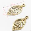 50 Pack Leaf Charms, Hollow Pendants, Alloy, Connectors, DIY Crafts, Decoration, Exquisite