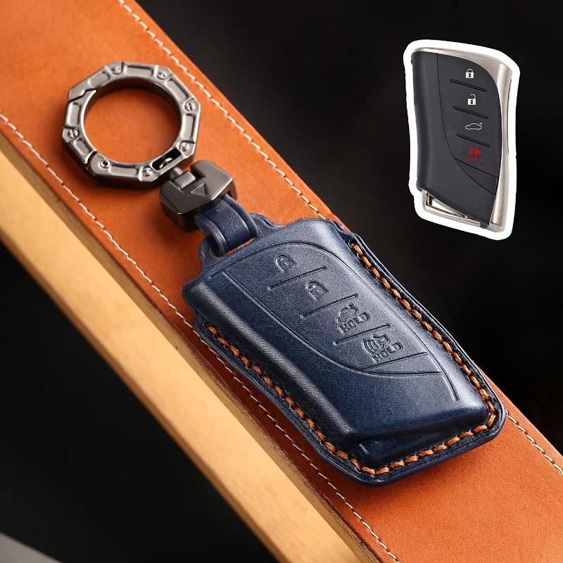 S Genuine Leather Car Remote Key Fob Cover Key Case For Lexus Es300H Es350 Es200 Es260 Ls350 Ls500H Fob Key