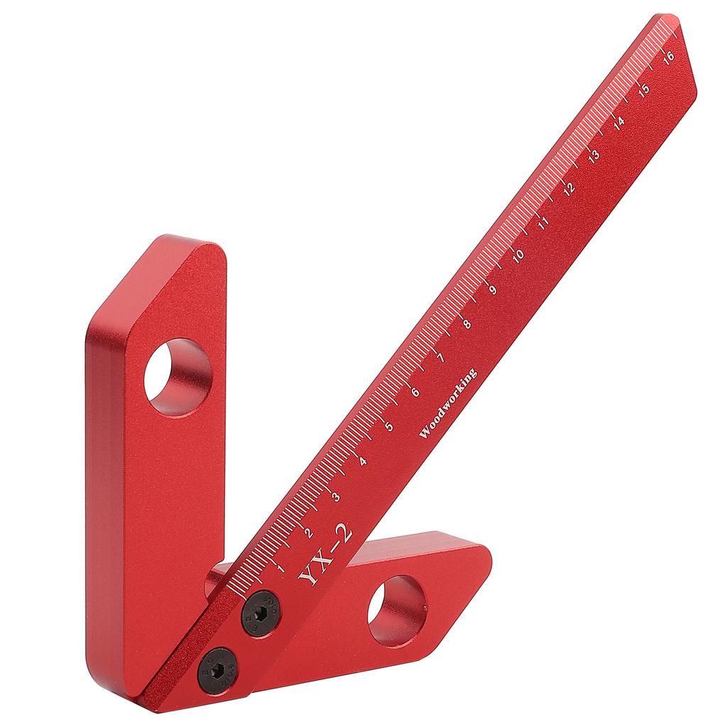 45 90 Degrees Carpenter Right Angle Line Gauge Round Heart Ruler
