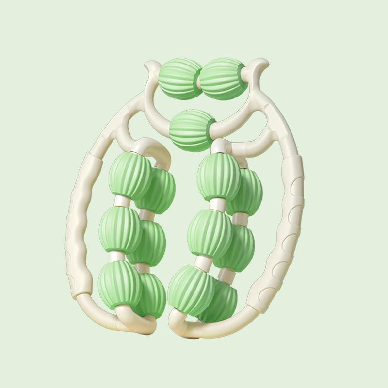 Dual-Row Leg Massager & Muscle Relaxation Foam Roller