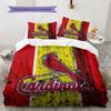 St.Louis Cardinals2 Pattern Bedding Quilt Set  Home Decoration  Gift (1 * duvet cover + 2 * pillowcase  without core)