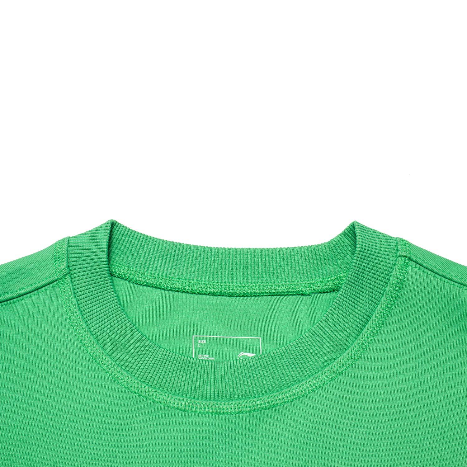 Li Ning Sports Lifestyle Series Logo Print Loose Comfortable Pullover Long Sleeve Hoody — фото 3