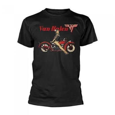 Van Halen Unisex Adult Pinup Motorcycle T-Shirt
